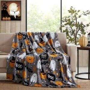 Modern Kids 2-ply Reversible Halloween Throw Blanket
